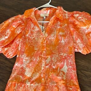 Pinch Orange Floral Maxi Dress